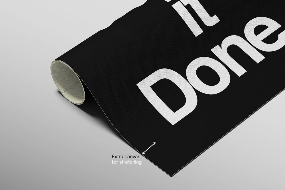 Motto minimal «Get It Done» — quadro di lusso haptic in rilievo 3D ad alta lucidità