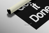 Motto minimal «Get It Done» — quadro di lusso haptic in rilievo 3D ad alta lucidità