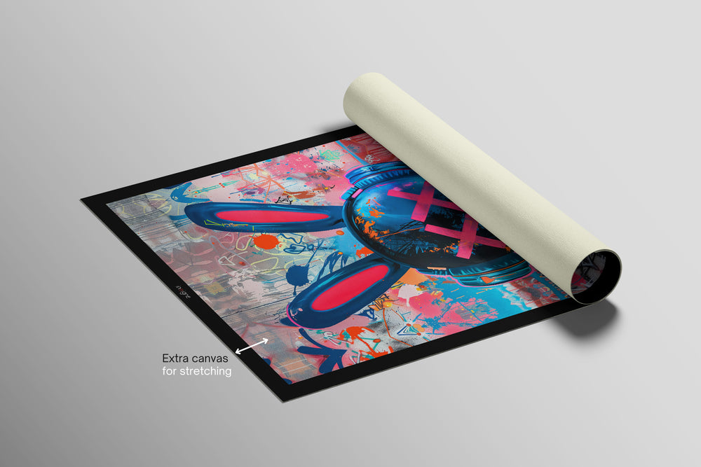 Urban Rebel Bot — 3D Haptic Embossed High-Gloss Luxury Wall Art