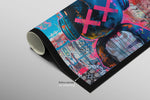 Urban Rebel Bot — 3D Haptic Embossed High-Gloss Luxury Wall Art