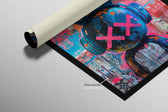 Urban Rebel Bot — 3D Haptic Embossed High-Gloss Luxury Wall Art