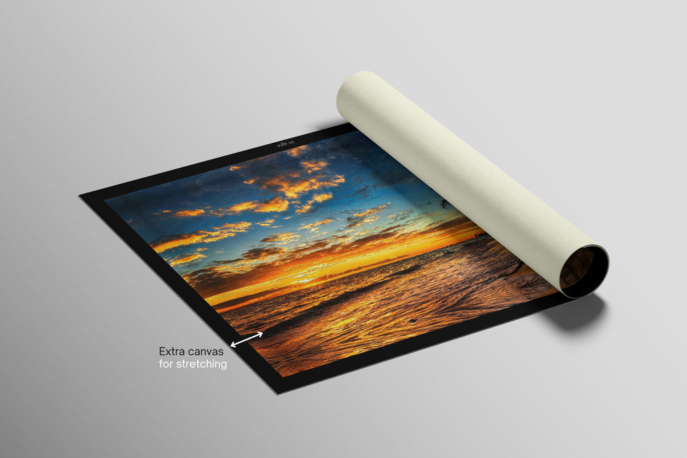 Tropic Dusk Symphony - Haptic 3D Embossed + High-Gloss Lacquer Print