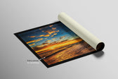 Tropic Dusk Symphony - Haptic 3D Embossed + High-Gloss Lacquer Print