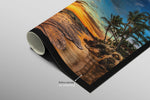 Tropic Dusk Symphony - Haptic 3D Embossed + High-Gloss Lacquer Print