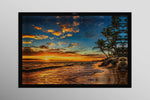 Tropic Dusk Symphony - Haptic 3D Embossed + High-Gloss Lacquer Print