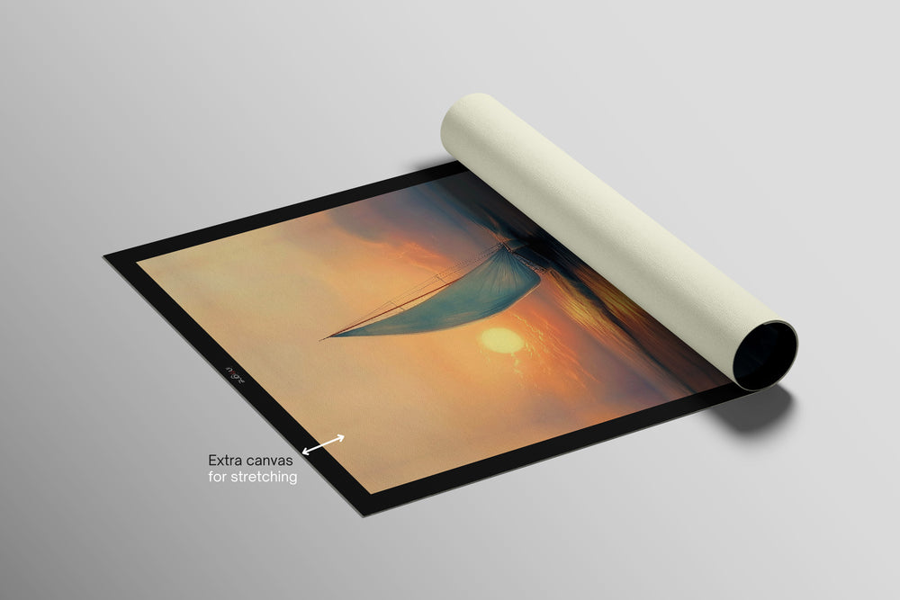 Azure Voyage: Golden Horizon — 3D Haptic Embossed High-Gloss Luxury Wall Art