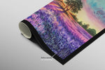 Lavender Sunset Tree — 3D Haptic Embossed High-Gloss Luxury Wall Art