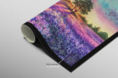 Lavender Sunset Tree — 3D Haptic Embossed High-Gloss Luxury Wall Art
