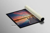 Twilight Pier Sojourn — 3D Haptic Embossed High-Gloss Luxury Wall Art