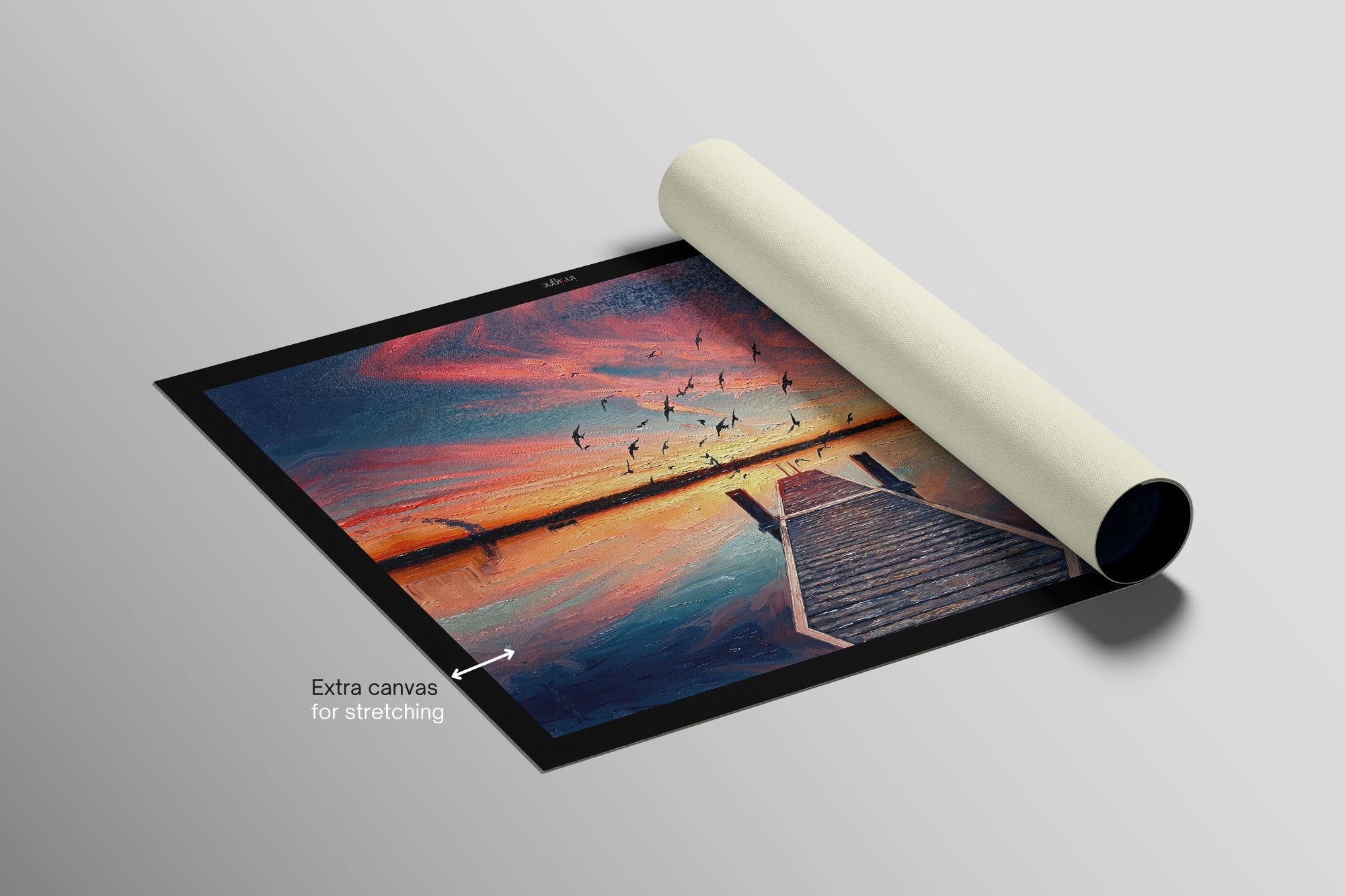 Twilight Pier Sojourn — 3D Haptic Embossed High-Gloss Luxury Wall Art