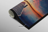 Twilight Pier Sojourn — 3D Haptic Embossed High-Gloss Luxury Wall Art