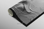 Alabaster Muse & Butterflies — 3D Haptic Embossed High-Gloss Luxury Wall Art
