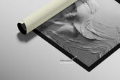 Alabaster Muse & Butterflies — 3D Haptic Embossed High-Gloss Luxury Wall Art