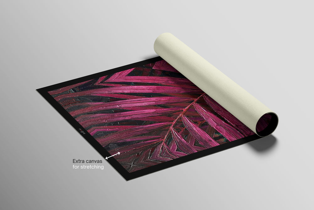 Magenta Midnight Frond — Un battito scolpito di velluto tropicale