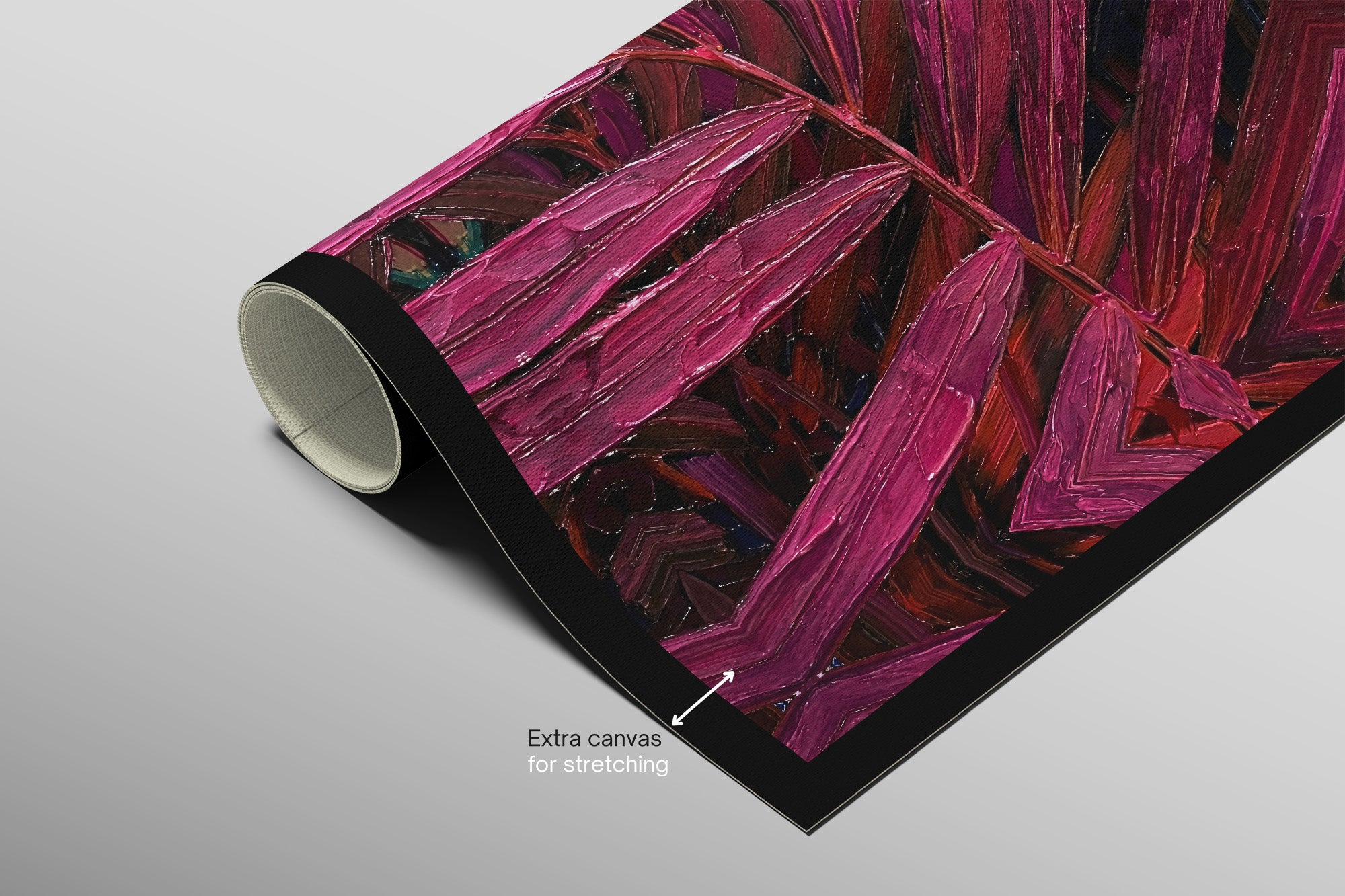 Magenta Midnight Frond — A Sculpted Pulse of Tropical Velvet