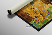 Golden Embrace Reverie — A Textured Tribute to Klimt’s Masterpiece