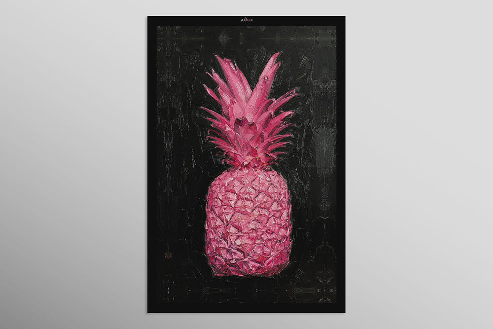 Eclectic Pineapple Pulse — Un pop texturizado en rosa y negro