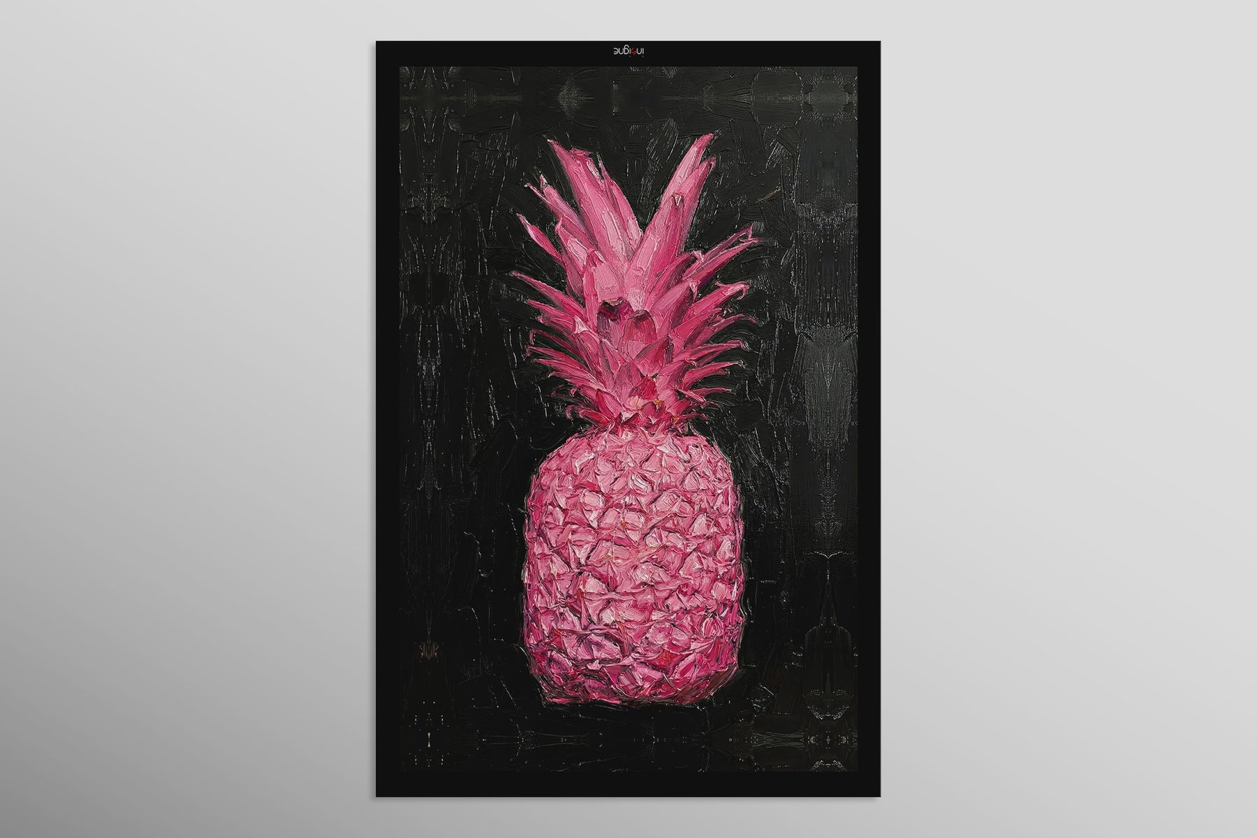 Eclectic Pineapple Pulse — A Textured Pop in Pink & Noir