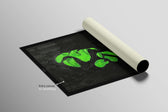 Emerald Silence – 3D Haptic Embossed High-Gloss Luxury Wall Art