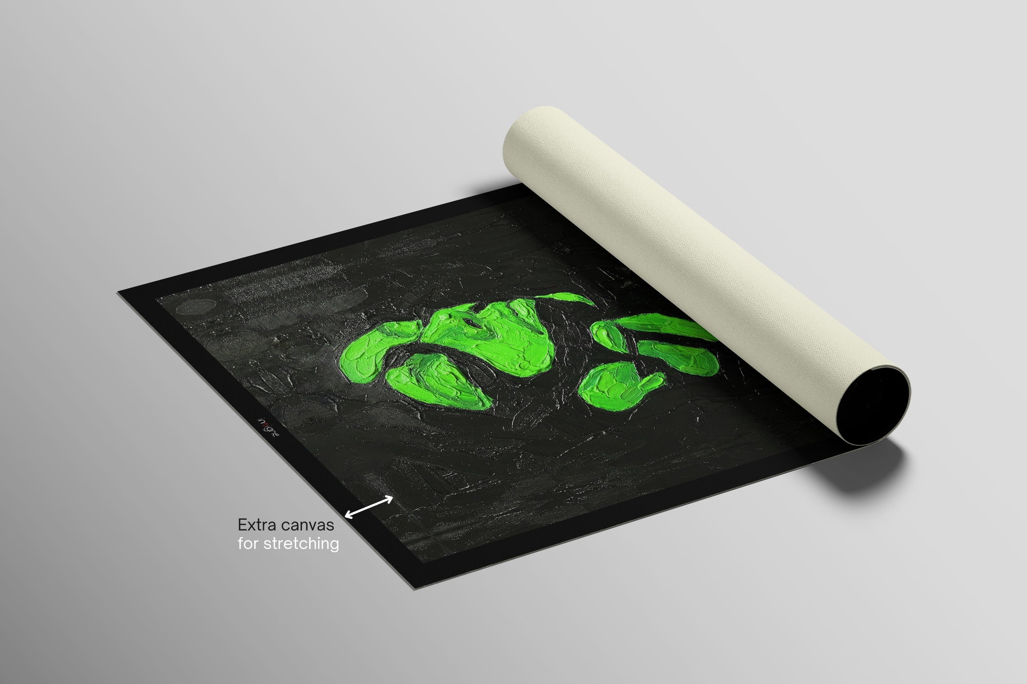 Emerald Silence – 3D Haptic Embossed High-Gloss Luxury Wall Art