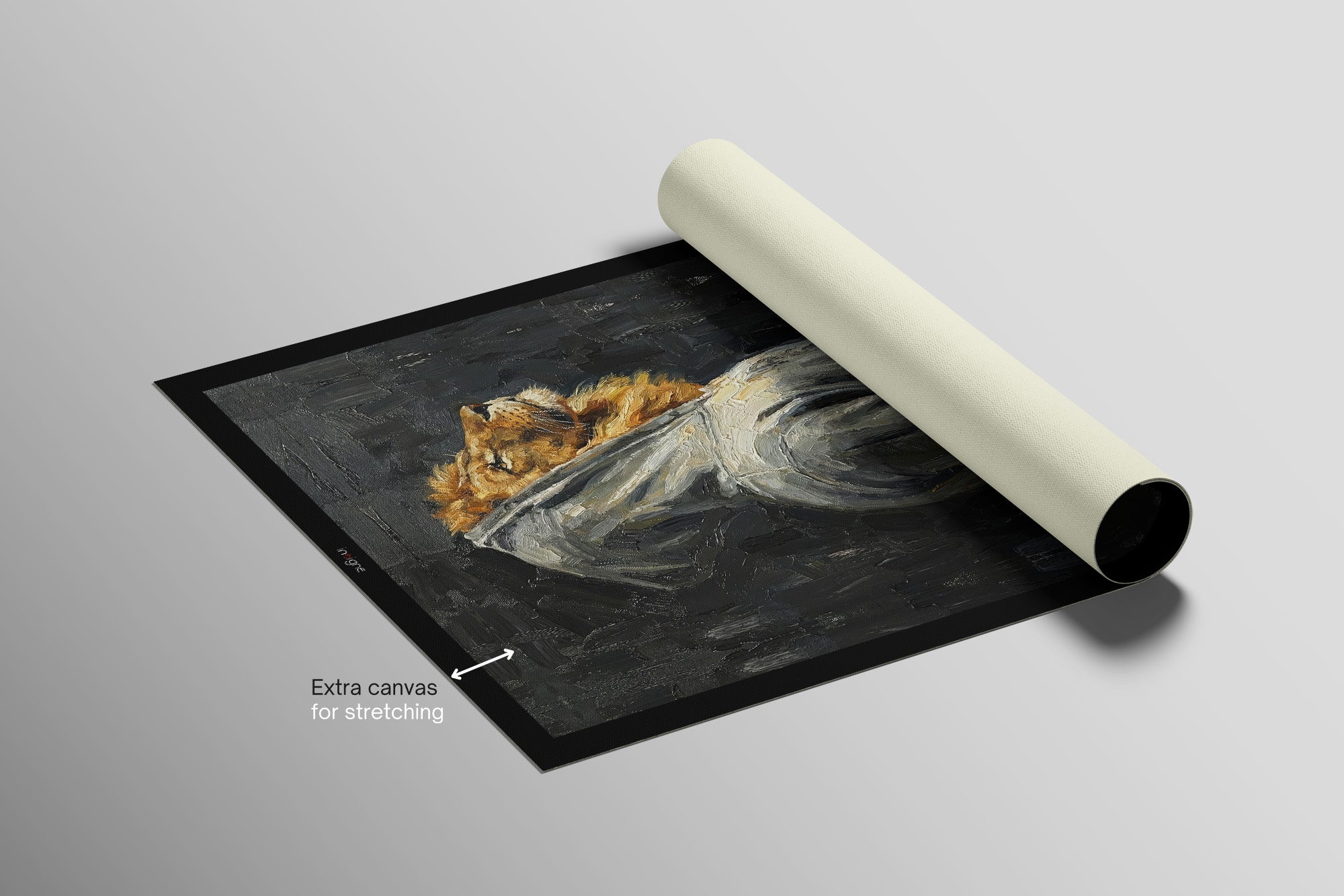 Majestic Urban Monarch — A 3D Impasto Portrait of Street Royalty