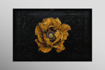 Gilded Obsidian Bloom — 3D Haptic Embossed High-Gloss Luxury Wall Art