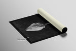 Monochrome Lotus Manifest — A Textured Vow in Black & White