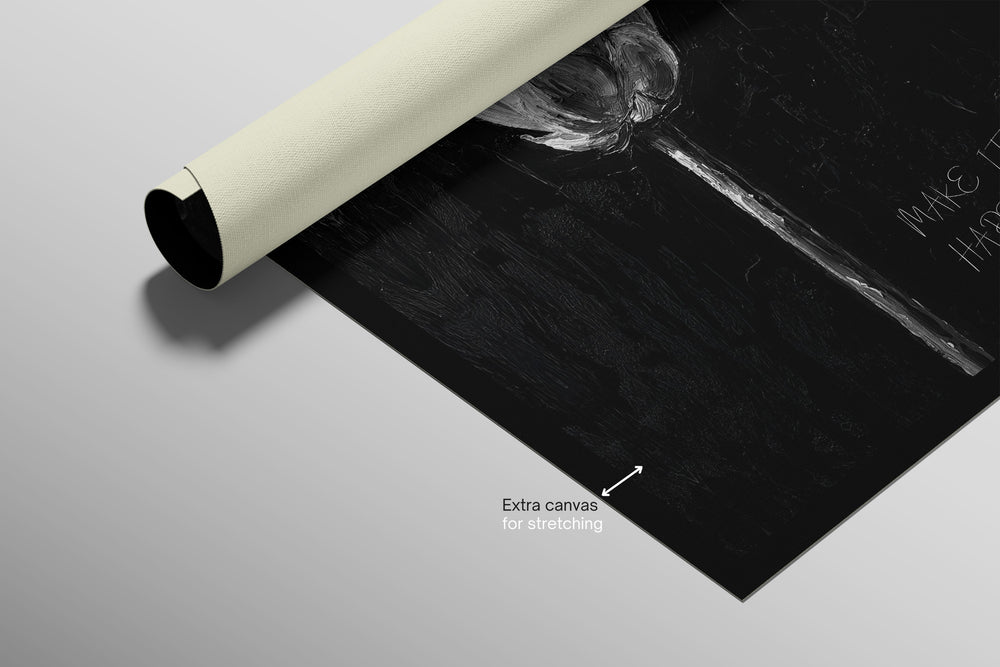 Monochrome Lotus Manifest — A Textured Vow in Black & White