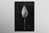 Monochrome Lotus Manifest — A Textured Vow in Black & White