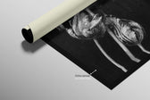Grazia ossidiana e avorio — Quadro da parete di lusso 3D a rilievo aptico ad alta lucentezza