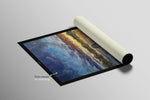 Twilight Pier Reflections — 3D Haptic Embossed High-Gloss Luxury Wall Art