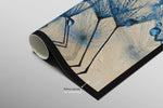 Sapphire Dew Dandelion — 3D Haptic Embossed High-Gloss Luxury Wall Art