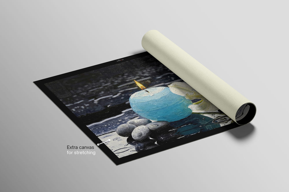 Zen Serenity Bloom — 3D Haptic Embossed High-Gloss Luxury Wall Art