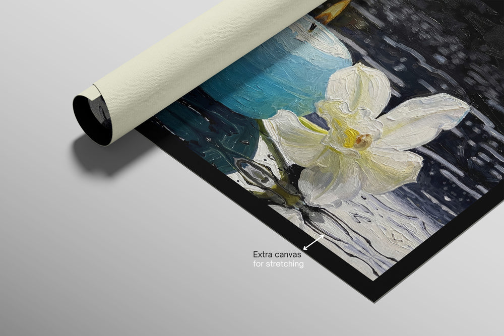 Zen Serenity Bloom — 3D Haptic Embossed High-Gloss Luxury Wall Art