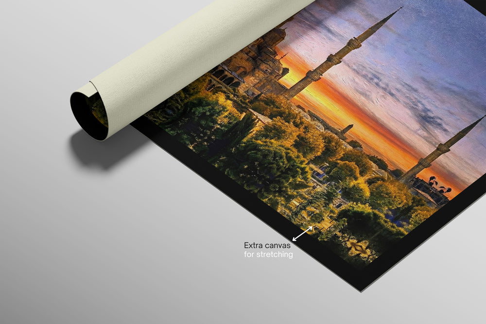 Eternal Sultan Ahmed Radiance — 3D Haptic Embossed High-Gloss Luxury Wall Art