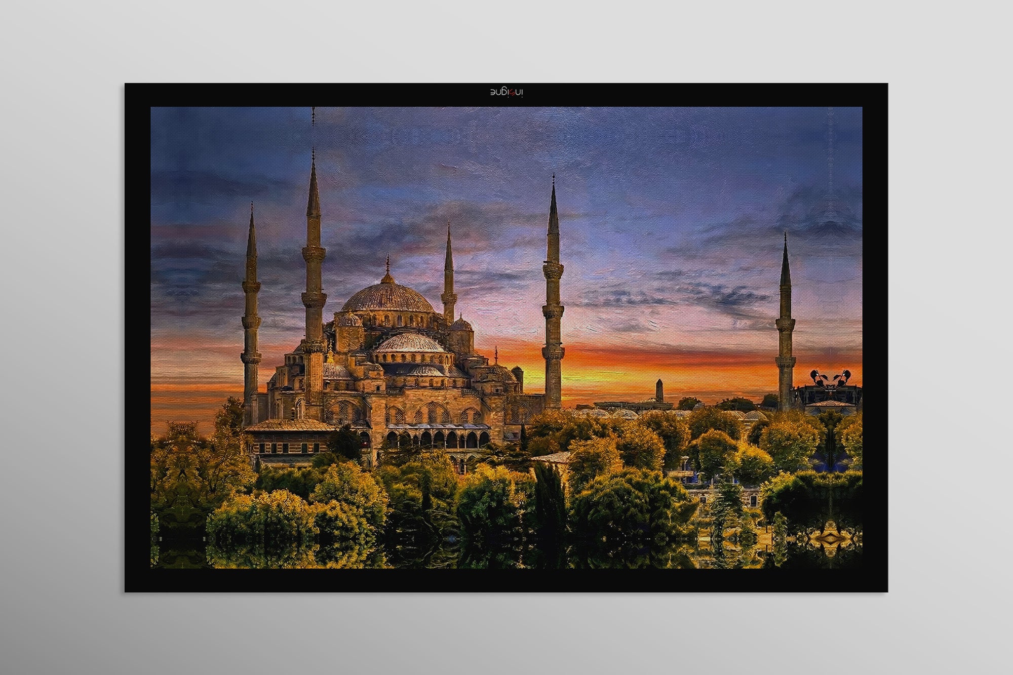 Eternal Sultan Ahmed Radiance — 3D Haptic Embossed High-Gloss Luxury Wall Art