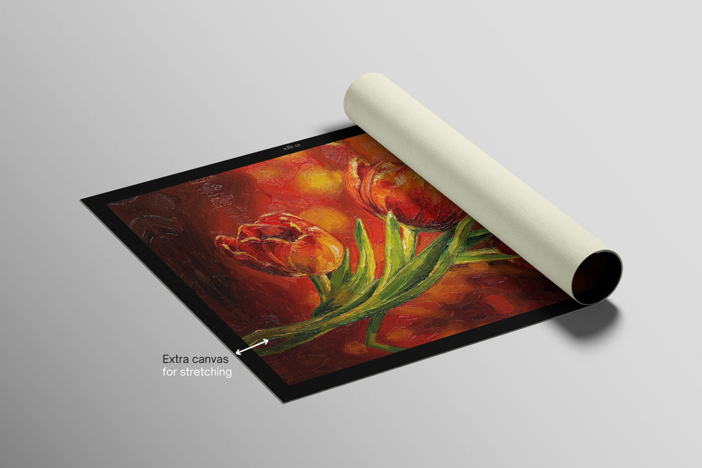 Crimson Stillness — Contemporary – 3D Haptic Embossed High-Gloss Luxury Wall Art
