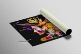Chromatic Soul Radiance — 3D Haptic Embossed High-Gloss Luxury Wall Art
