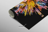 Chromatic Soul Radiance — 3D Haptic Embossed High-Gloss Luxury Wall Art