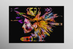 Chromatic Soul Radiance — 3D Haptic Embossed High-Gloss Luxury Wall Art