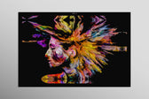 Chromatic Soul Radiance — 3D Haptic Embossed High-Gloss Luxury Wall Art