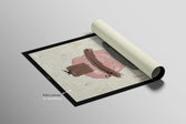 Mocha & Rose Abstract Stack — 3D Haptic Embossed High-Gloss Luxury Wall Art