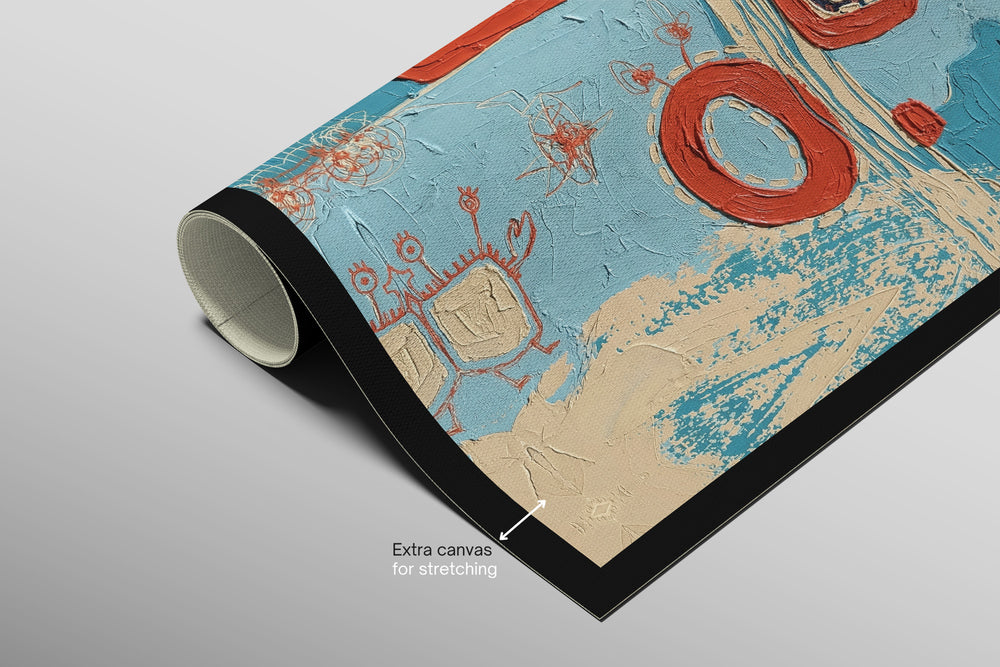 Cosmic Tide Doodles — 3D Haptic Embossed High-Gloss Luxury Wall Art