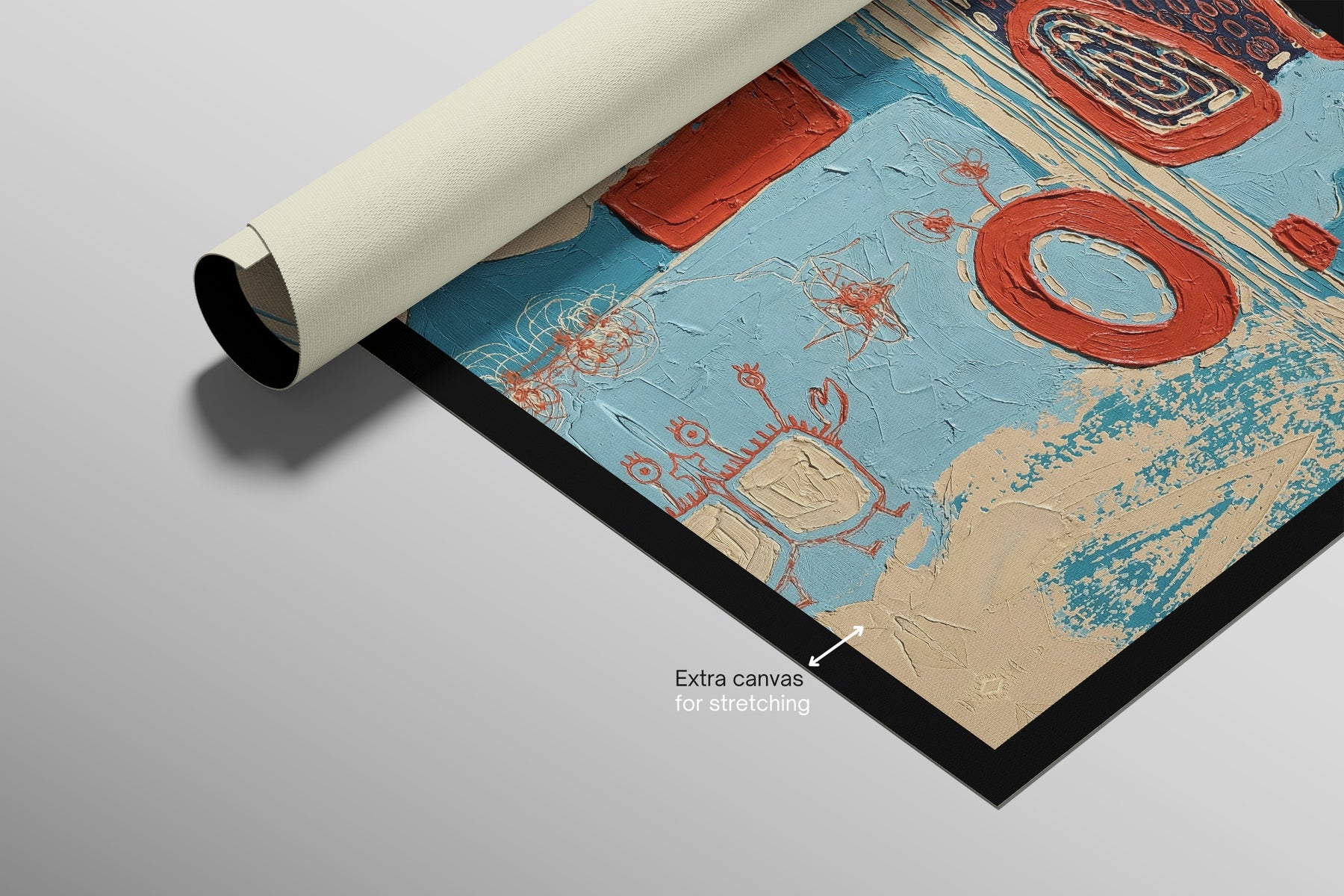 Cosmic Tide Doodles — 3D Haptic Embossed High-Gloss Luxury Wall Art
