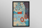 Cosmic Tide Doodles — 3D Haptic Embossed High-Gloss Luxury Wall Art