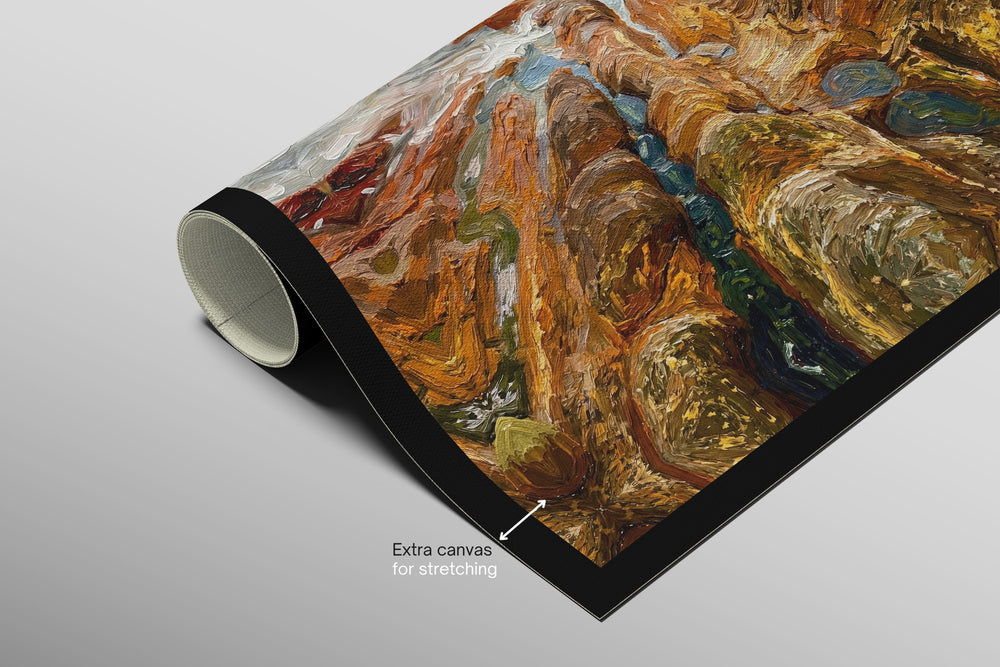 Amber Coastline Reverie — 3D Haptic Embossed High-Gloss Luxury Wall Art