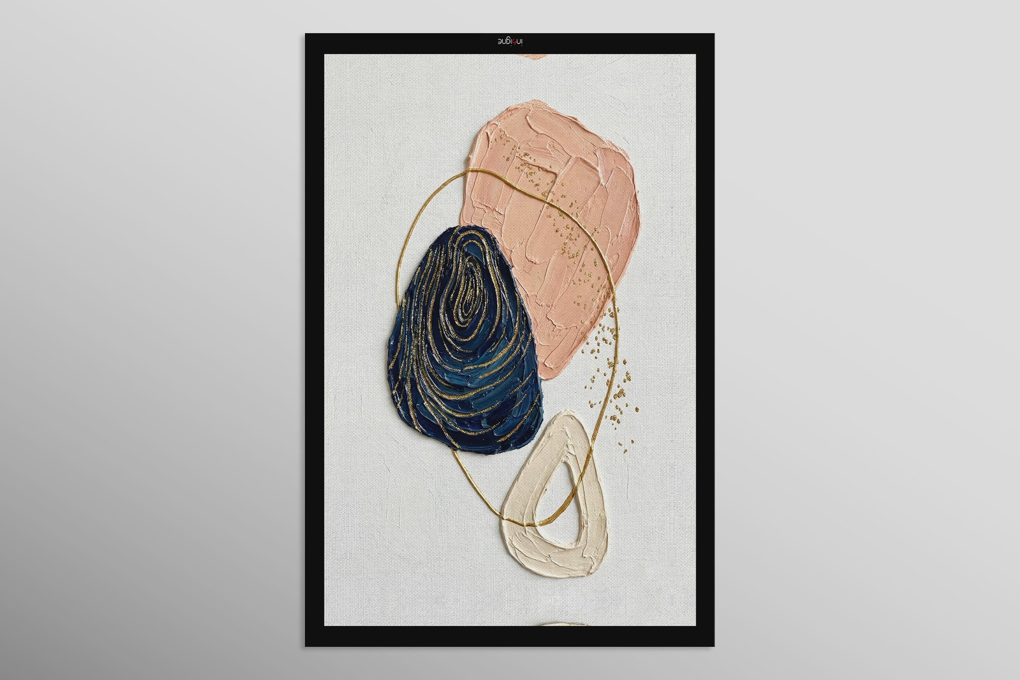 Celestial Equilibrium — 3D Haptic Embossed High-Gloss Luxury Wall Art