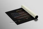 North Carolina State Map — Haptic 3D Embossed Metal Wall Art rolled canvas preview A