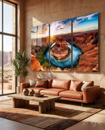 Grand Canyon Mega Glass Wall Art - Lifestyle preview in a designer interior