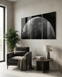 Dark Side of the Moon Mega Glass Wall Art - Lifestyle preview in a designer interior